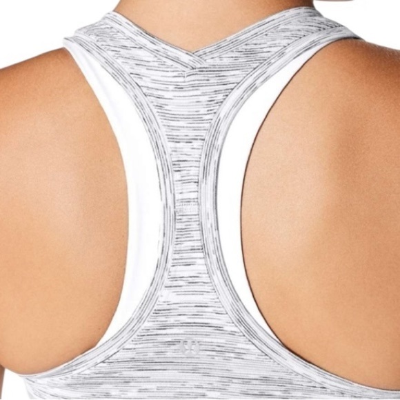Lululemon Cool Racerback Tank Wee Are From Space Ice Grey Alpine White Size XS - Picture 4 of 8